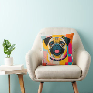 Pillow with pug