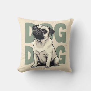 Pillow with pug