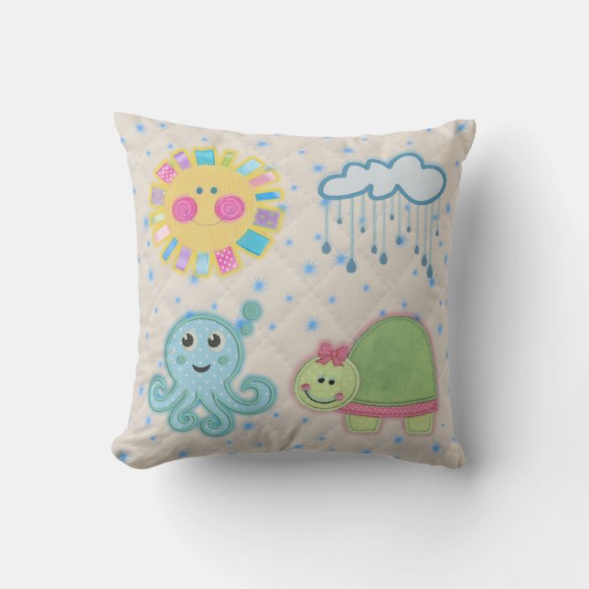 Pillow with the children's motives (Front)