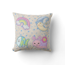 Pillow with the children's motives