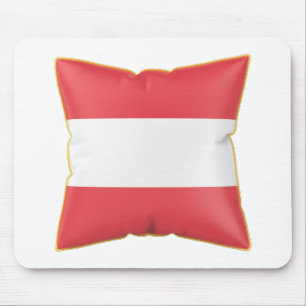 Pillow with the flag of Austria Mouse Mat