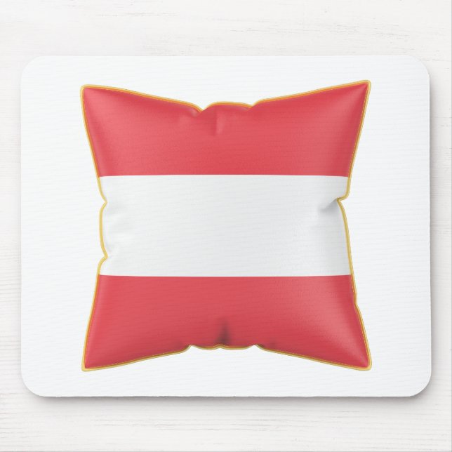 Pillow with the flag of Austria Mouse Mat (Front)
