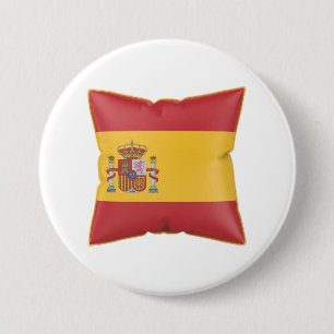 Pillow with the flag of Spain 7.5 Cm Round Badge