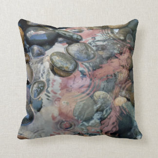 pillow with water and stones