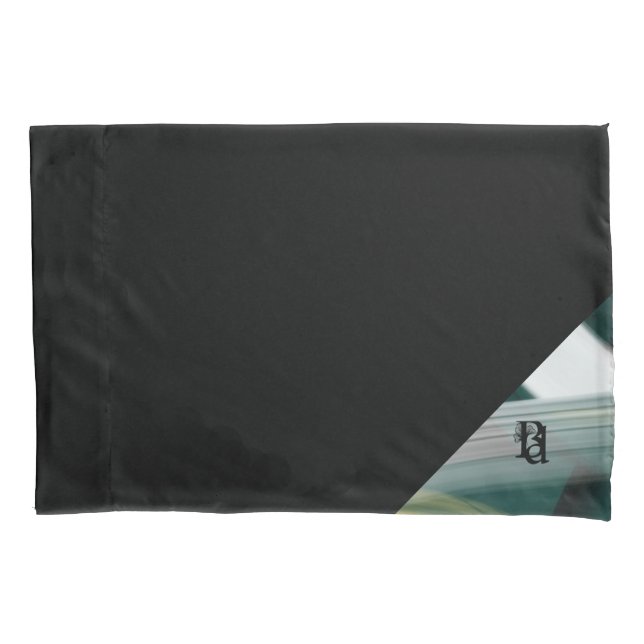 Pillowcase Abstract Trend Interior Decor Green (Front)