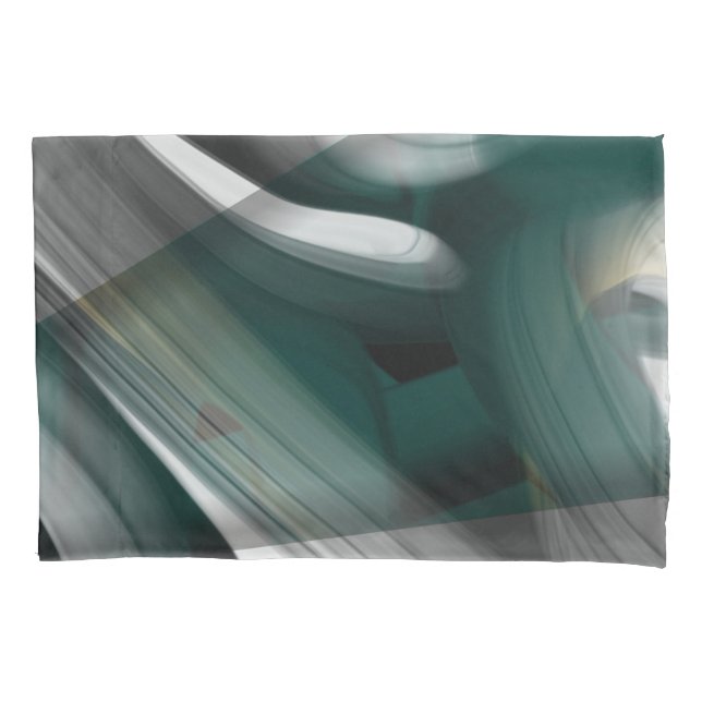 Pillowcase Abstract Trend Interior Decor Green (Front)