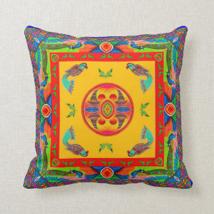Pillowcase Inspired by Truck Art - 5 Throw Pillow
