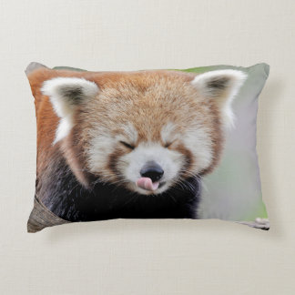 Pillows photo red panda. Panda roux. Animals.