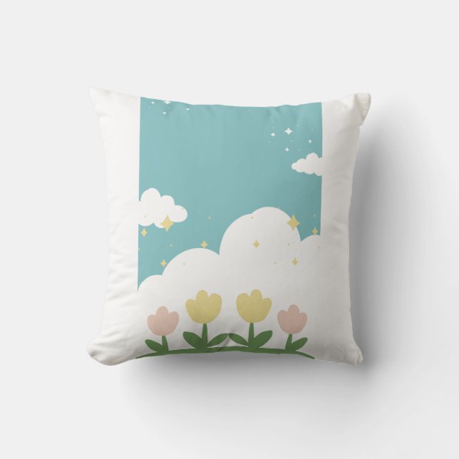 Pillows poufs kids home decor (Front)