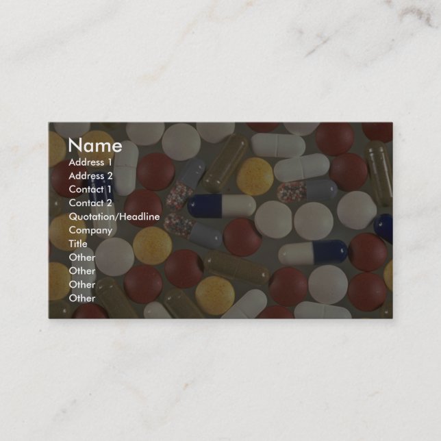 Pills Business Card (Front)