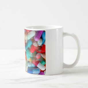 pills drugs coffee mug