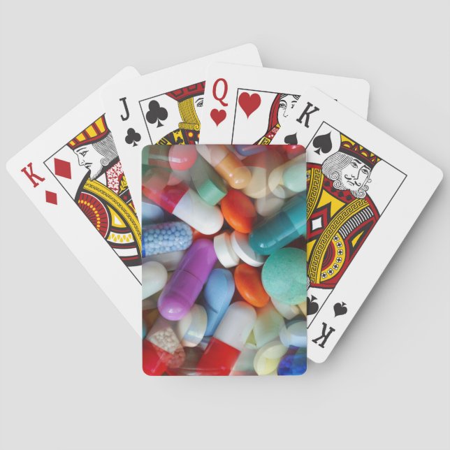 pills drugs playing cards (Back)