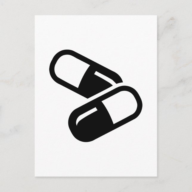 Pills medicine postcard (Front)
