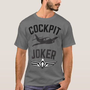 Pilot Aeroplane Aviator Cockpit Flying Fun T-Shirt