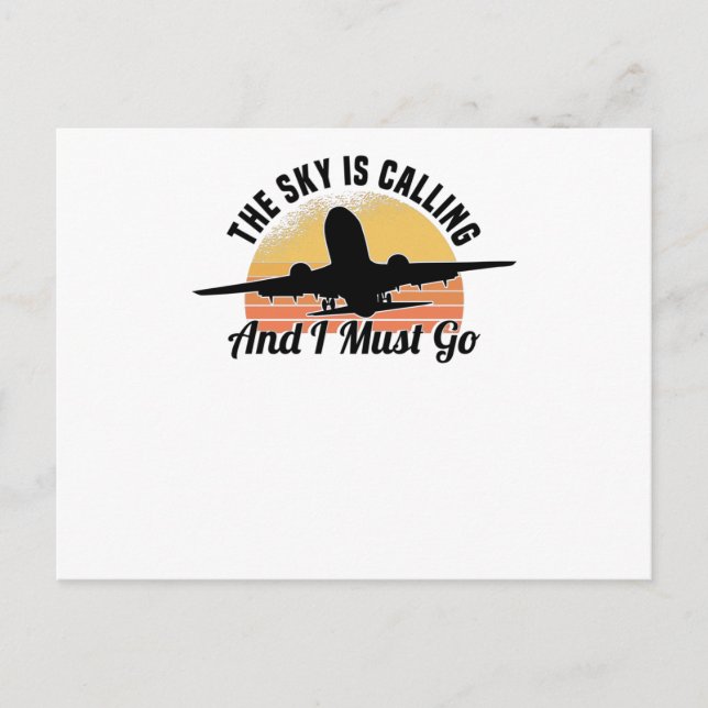 Pilot Aeroplane Engine Flyer Saying Hobbypilot Postcard (Front)