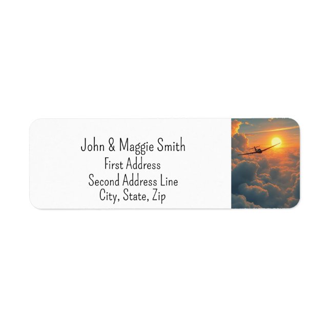 Pilot Aeroplane Plane Flying Sky Sunset (Front)