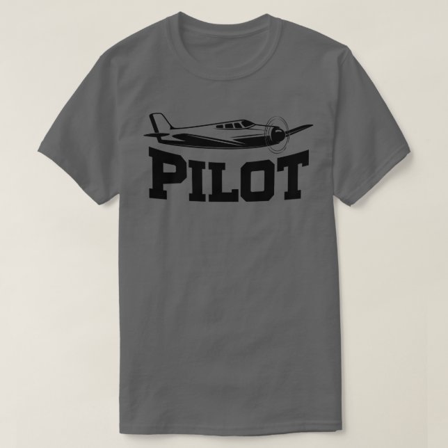Pilot Aircraft Gift T-Shirt (Design Front)