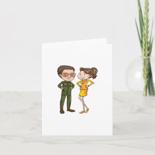 Pilot and Air Hostess Note Cards