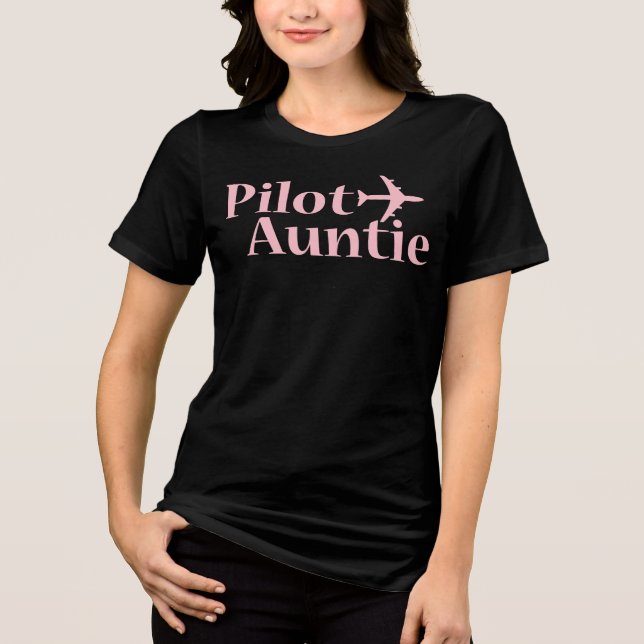 Pilot Auntie  Tri-Blend Shirt (Front)