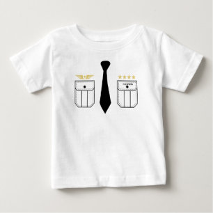 Pilot aviation aeroplane white baby T-Shirt