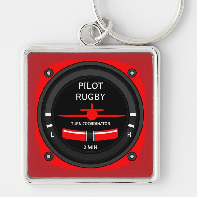 Pilot Aviation Geek Key Ring (Front)