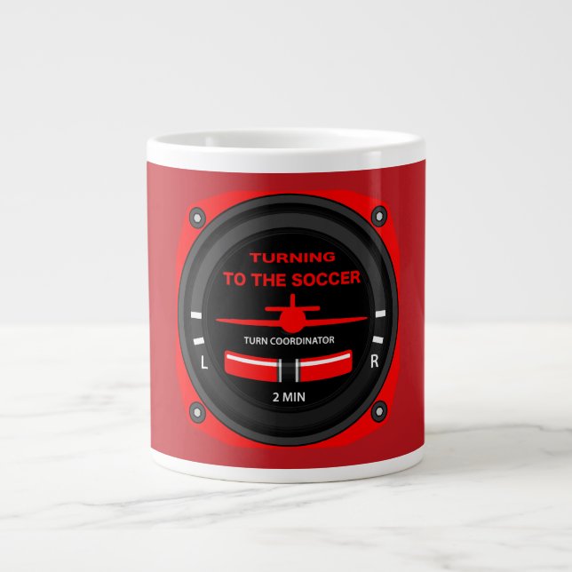 Pilot Aviation Geek Large Coffee Mug (Front)