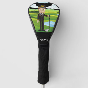 Pilot Aviation Industry Golfer at golf ball    Golf Head Cover