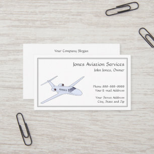 Pilot Aviation Service Jet Plane Business Card