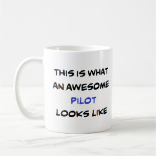 pilot, awesome coffee mug
