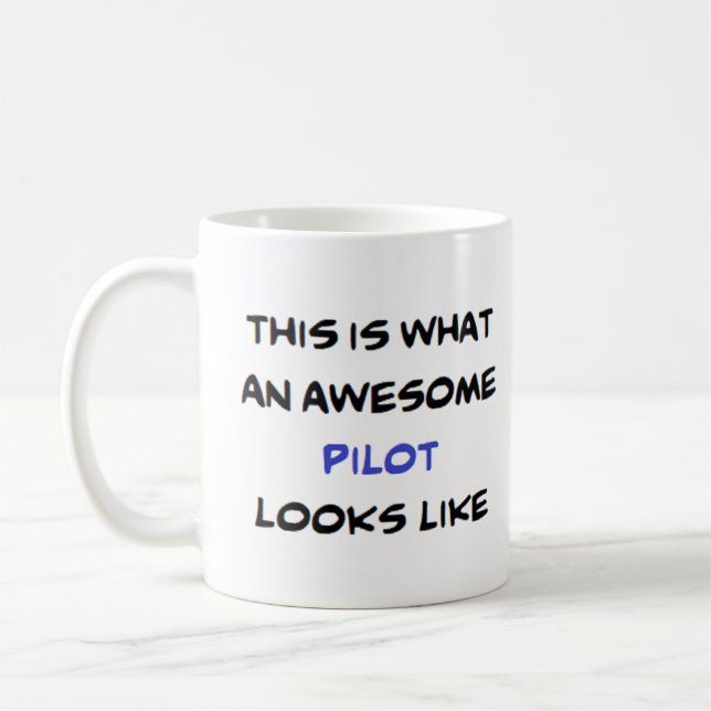 pilot, awesome coffee mug (Left)