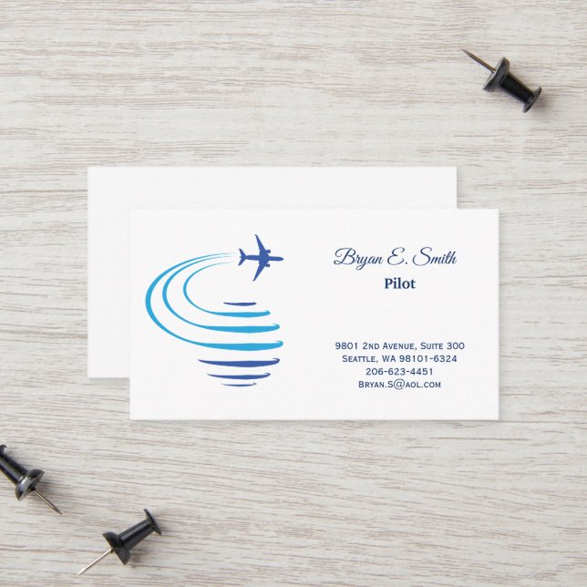 Pilot Business Card (Front/Back In Situ)