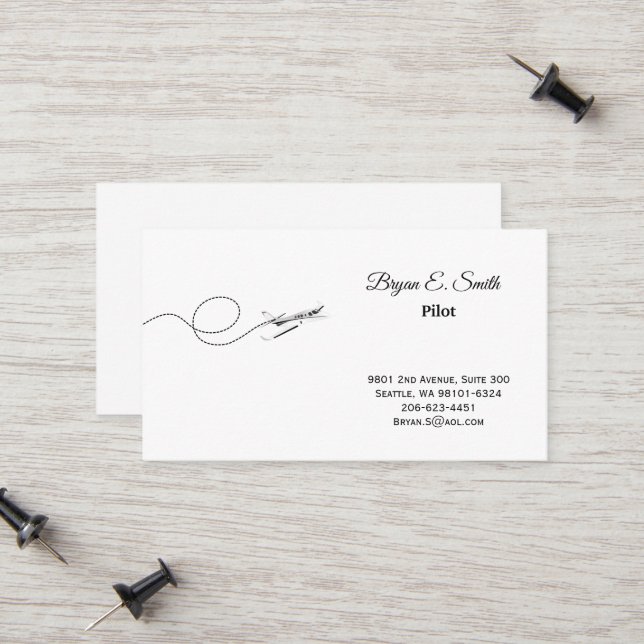 Pilot Business Card (Front/Back In Situ)