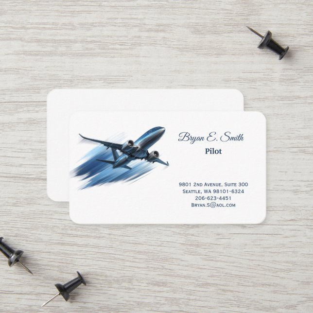 Pilot Business Card (Front/Back In Situ)