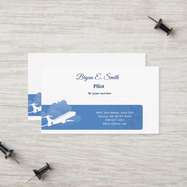 Pilot Business Card (Front/Back In Situ)