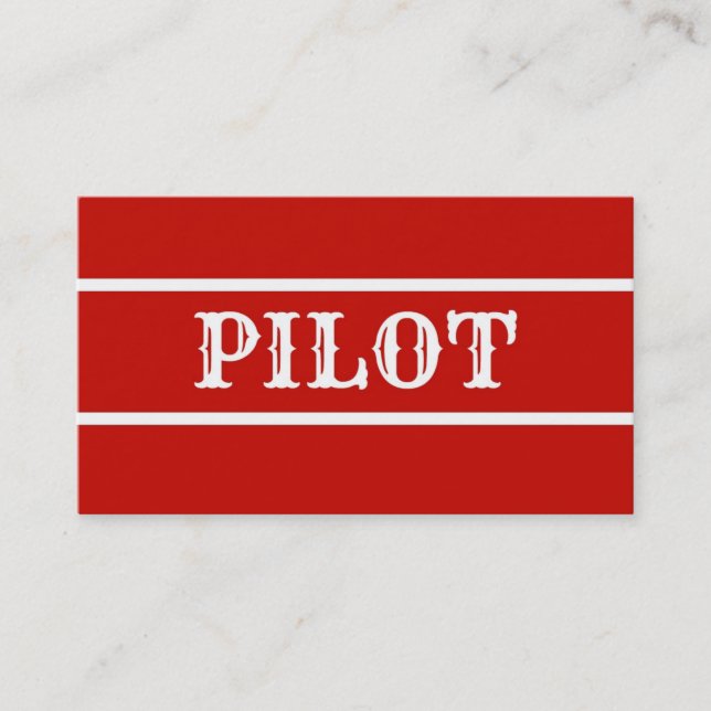 Pilot Business Card (Front)