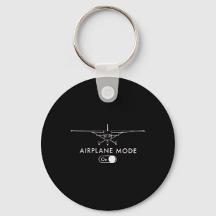 Pilot C172 Flying Gift Airplane Mode Short Sleeve Key Ring