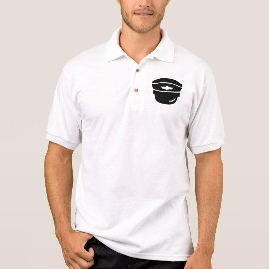 Pilot captain hat polo shirt
