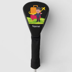 Pilot Captain in the golf course  Aviation Lovers  Golf Head Cover