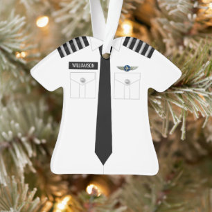Pilot Captain Silver Profession Ornament