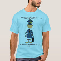 Pilot Cartoon Humour T-Shirt