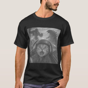 Pilot Cat Selfie Meme T-Shirt
