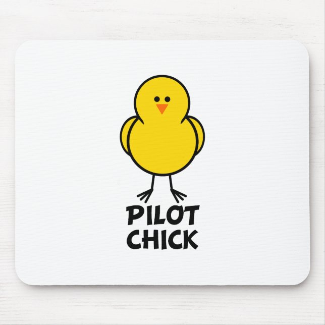 Pilot Chick Mouse Mat (Front)