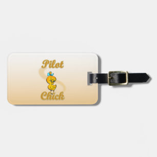 Pilot Chick.png Luggage Tag