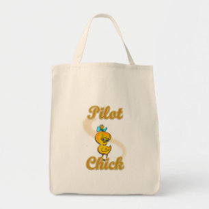 Pilot Chick Tote Bag