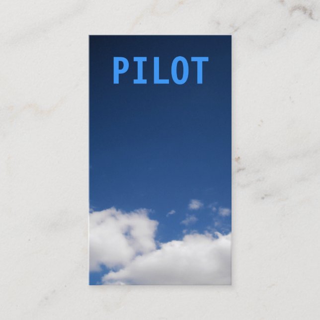 Pilot Clouds Business Card (Front)