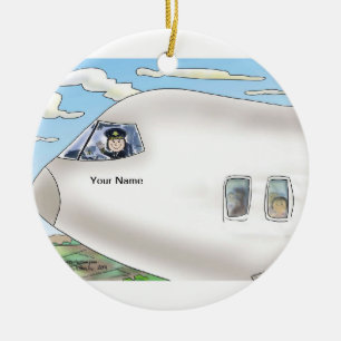 Pilot, Commercial - Female Ceramic Tree Decoration