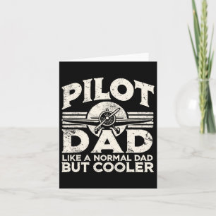 Pilot Dad Aeroplane  Card