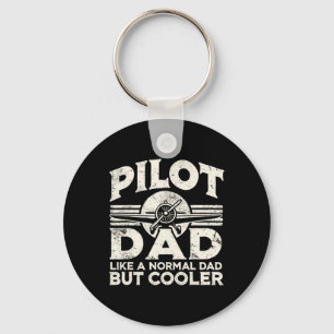Pilot Dad Aeroplane Key Ring