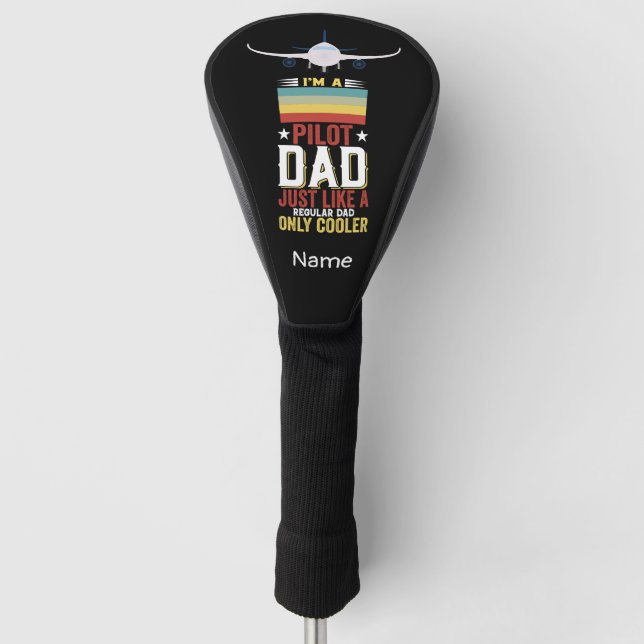 Pilot Dad Golf Head Cover (Front)