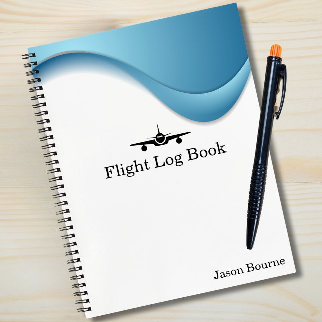 Pilot Flight Log Book Aeroplane Blue Aviation Cust (Creator Uploaded)